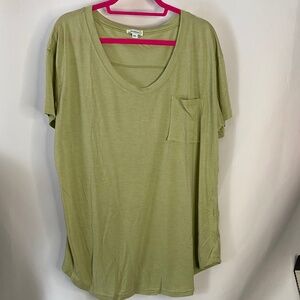 New Womans Green Short Sleeve T-Shirt, 2xl